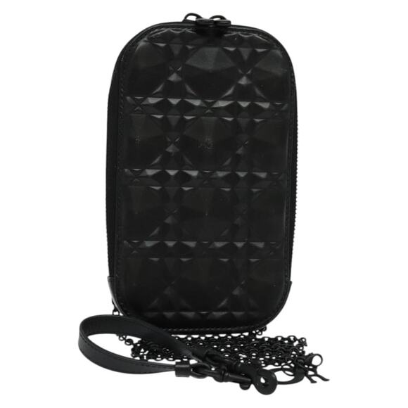 DIOR Chain Shoulder Bag Leather Black - Picture 1 of 12